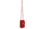 Lucky Bees Bolso Bandolera 305 Rojo de Piel de Polivinilo